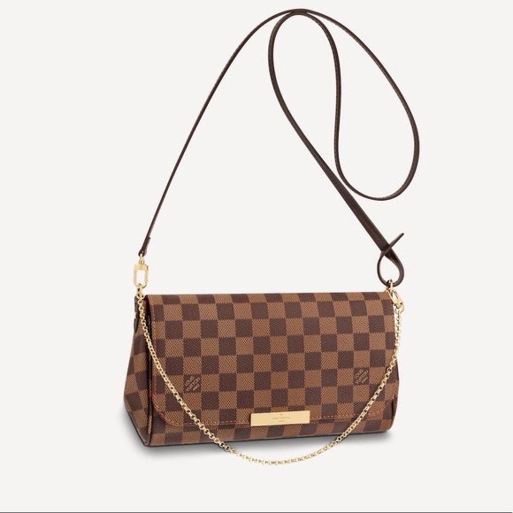 SOLD OUT Louis Vuitton Favorite MM Crossbody in Damier Ebene N41129